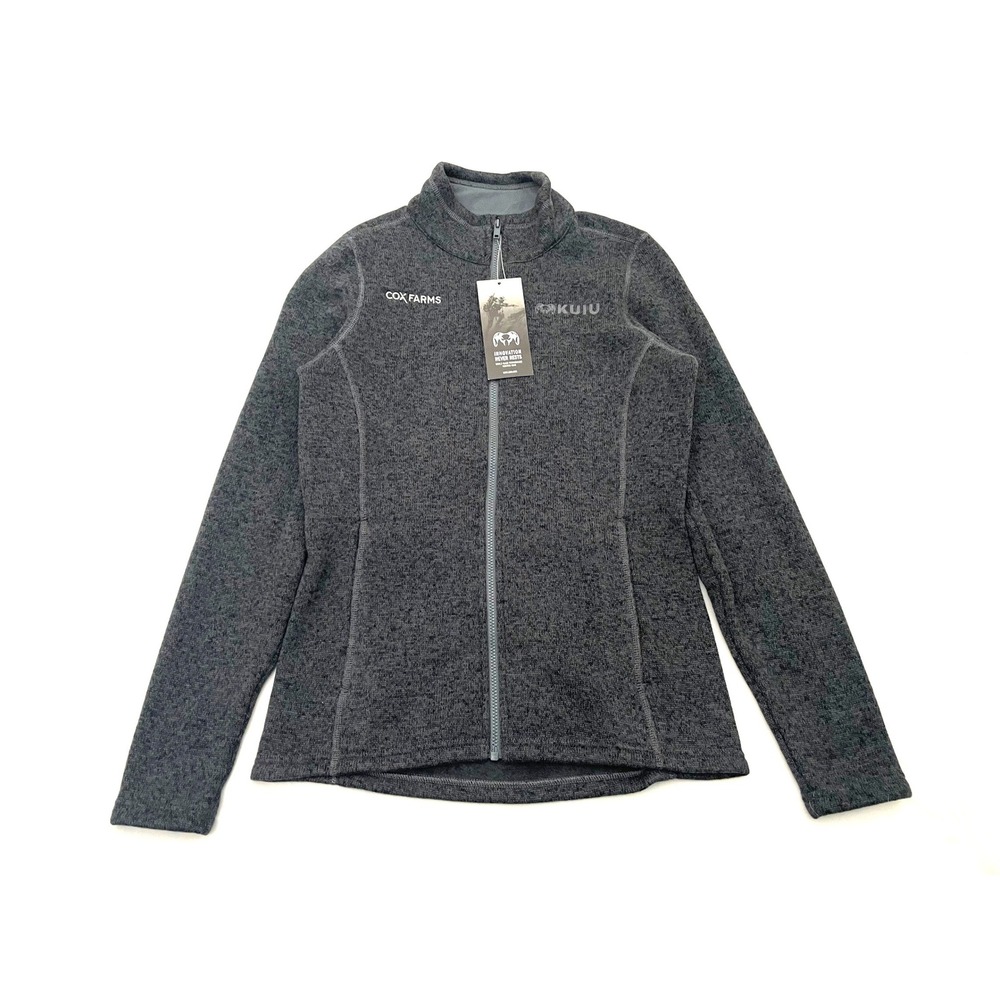 NEW KUIU Base Camp Fleece Jacket Womens XS Gray Full Zip Sweater Fleece 15008